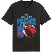 Puma Hommes, T-shirt de sport, Fanpack 90s Tee (XS), Blanc, Noir, XS