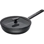 Fiskars - Poêle à sauté avec revêtement antiadhésif, 26 cm, avec couvercle