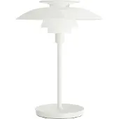 Louis Poulsen Lampe de table portable PH 80 blanc opale/blanc