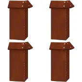 vidaXL : Clôture anti-limaces, 20 pièces, 100 x 3,5 x 25 cm, acier résistant aux intempéries, finition rouille