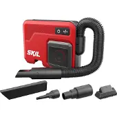 Skil VA1E3167CA Kabelloser Kompaktstaubsauger TravelVac 20V bürstenlos exkl. Batterien und Ladegerät, Aspirateur, Rouge
