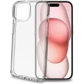 Celly Freedom Case avec bandoulière (Apple iPhone 15), Coque pour téléphone portable, Transparent