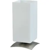 Masterlight Lampe de table Oblica Square 23cm gris métallisé