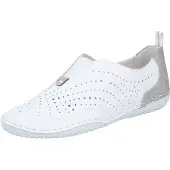 Rieker Slipper ajouré en blanc/blanc combiné, taille 37