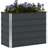vidaXL Jardinière Anthracite 480 X 50 X 45 Cm Acier Galvanisé
