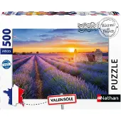 Nathan Puzzle pour adultes, 500 pièces - Route de la Lavande, Valensole (Collection Régions de France) - À partir de 12 ans - Qualité supérieure - 12002002