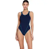 Zoggs Melbourne Haxback Swimsuit Bleu 40 Femme