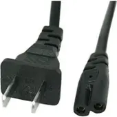 Lenovo Cordon d'alimentation US 2 broches, Câble d'alimentation, Noir