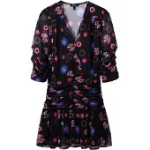 Desigual Robe 'MOONI-LACROIX' bleu / rose / rouge / noir