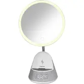 STREETZ S500 Speaker with Mirror, Wireless charger, alarm clock