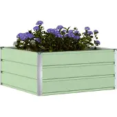 vidaXL Jardinière Vert Pastel 100 X 100 X 45 Cm Acier