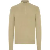 Casual Friday Pull-over ' CFHEINE halfzip ' marron