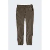 Carhartt Hommes, Bas de sport, Robuste Jogginghose aus flexiblem Canvas (34), Gris