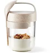 Leku Jar To Go Organic avec cuillère Lékué 301014V19U150 400 ml Beige
