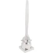 vidaXL Sculpture Argent 26x26x110 cm Hélice demi