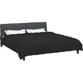vidaXL Couette d'hiver noire 240 x 260 cm microfibre