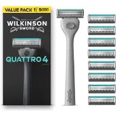 Wilkinson Quattro 4, rasoir + 9 lames
