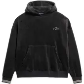 Superdry Country Club Velour Loose Fit Hoodie Noir 2XS Femme