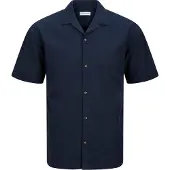 Jack & Jones Chemise d'été Homme à manches courtes Bleu Marine