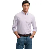 Superdry Preppy Oxford Long Sleeve Shirt Violet 3XL Homme