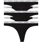 Calvin Klein String gris clair / noir / blanc