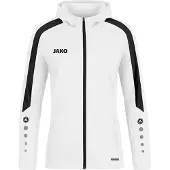 Jako Veste à capuche Power pour femmes - Blanc