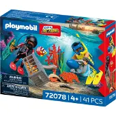 Playmobil Jeu De Construction Police Diver With Treasure