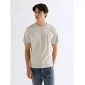 Wrangler Solid Short Sleeve T-shirt Beige L Homme