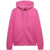 Superdry Essential Logo Full Zip Sweatshirt Rose 3XL Homme