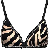 HUGO Unique 10273201 Triangle Red Bra Beige,Marron XL Femme