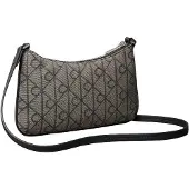 Calvin Klein Jeans Sac à bandoulière 'Emblem Convertible' beige / noir