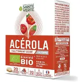 Sante Verte Acerola Bio 20 Comprimés