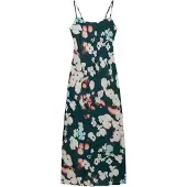Superdry Printed Maxi Slip Sleeveless Long Dress Vert XS Femme