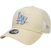 New Era Floral 9forty Aframe Los Angeles Dodgers Trucker Cap Beige