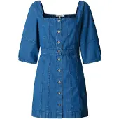 Pepe Jeans pour femme. PL9537844 Robe Pip bleu (S), Casuel, Coton, Manche 3/4