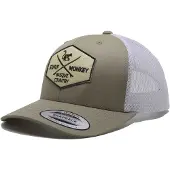 Surf Monkey Casquette de sport ivoire / brun foncé / olive / blanc