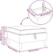 vidaXL Canapé avec rangement, en tissu