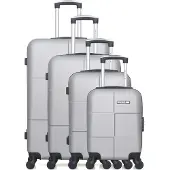 BlueStar - Set de 4 Valises MIAMI-M 75 cm 4 Roues