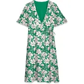 Vero Moda Robe 'VMZille' vert / vert pastel / rose / blanc