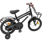 vidaXL Vélo pour enfants 16 pouces, pour les 4-6 ans, noir