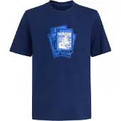 Adidas Loose Firebird Short Sleeve T-shirt Bleu 15-16 Years Enfants
