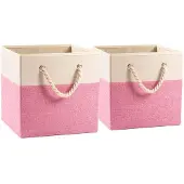 OEM Boîte de rangement élégante, beige rosé, lin