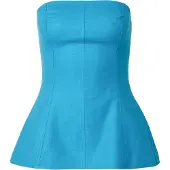 Topshop Haut 'ROSA' azur