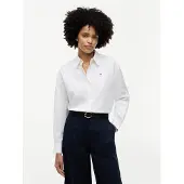 Tommy Hilfiger Chemisier 'Boxy Fit' blanc