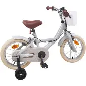 vidaXL Vélo pour enfant 12 pouces, pour les 2-4 ans, gris clair