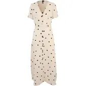 Vero moda Robe-chemise 'VMJOAN' beige / noir