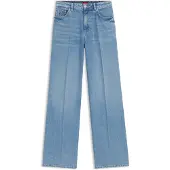 HUGO pour femme. 50563527 Jeans à jambe large en denim bleu (27/32), Casuel, Coton