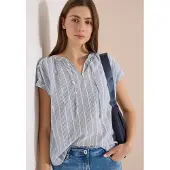 Cecil Chemisier gris / blanc