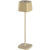Konstsmide Lampe de table Capri mini Rechargeable brun sable brillant