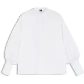 BOSS pour femme. 50564536 Chemise Betta blanche (34), Casuel, Coton, Classique, Manche longue